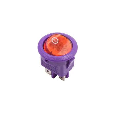 RS601 Spring Loaded 3-Pin ON-OFF Switch - Purple - 1