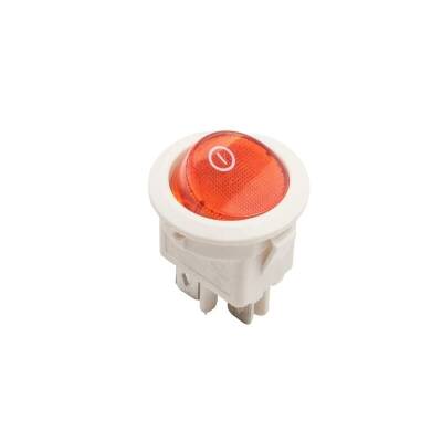 RS601 Spring Loaded 3-Pin ON-OFF Switch - White - 1