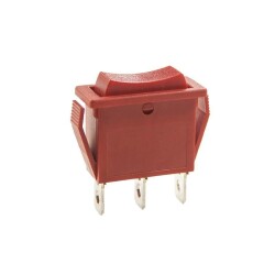 RS606 Narrow 3 Position On/Off/On Switch - Red - 1