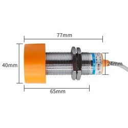 SC-2020B 90-250VAC 20mm NC Inductive Distance Sensor - 2