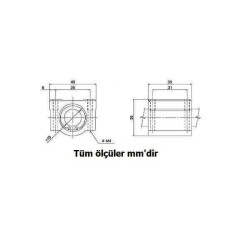 SCE10UU 10mm Linear Bearing - 3