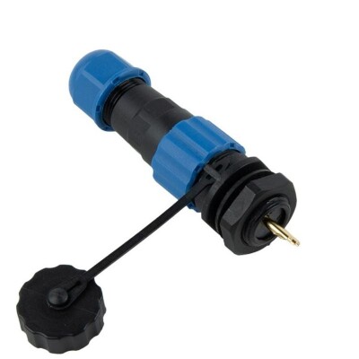 SD13 2 Pin 13mm Waterproof Connector Kit - Panel Type - 1