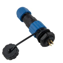 SD13 4 Pin 13mm Waterproof Connector Kit - Panel Type 