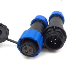 SD16 3 Pin 16mm Waterproof Connector Kit - 1