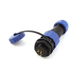 SD16 5 Pin 16mm Waterproof Connector Kit - Panel Type 