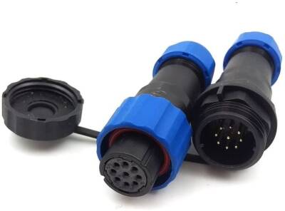 SD16 9 Pin 16mm Waterproof Connector Kit - 1