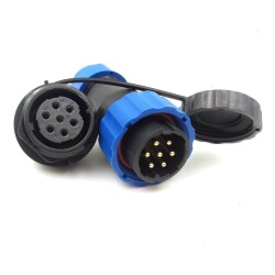 SD20 7 Pin 20mm Waterproof Connector Kit - Panel Type 