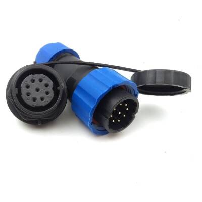 SD20 9 Pin 20mm Waterproof Connector Kit - Panel Type - 1