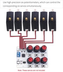 Servo Motor Control Card with 6 Channel Potentiometer - 3