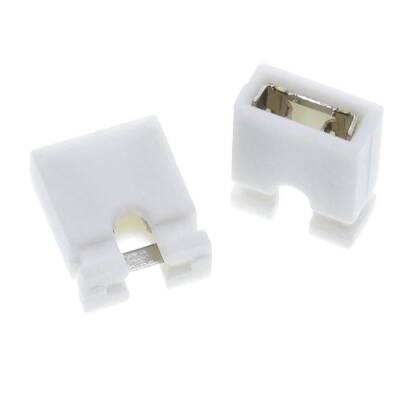 Short Circuit Jumper 2.54mm White 2 Pin - 1