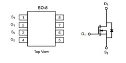 SI4511DY - 20V 7.2 A/6.4 A Mosfet - SO8 - 2