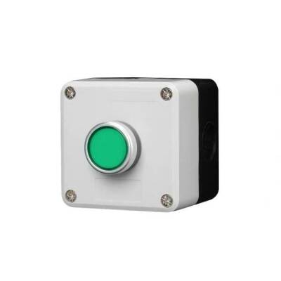 Single Push Button Box - Green - 1