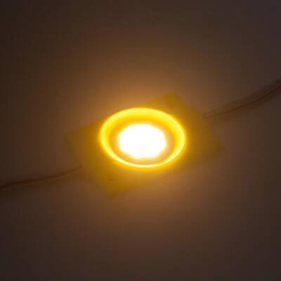 Single Waterproof Cob Led Module - Yellow 12V 2.4W - 2