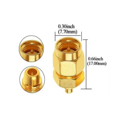 SMA Erkek - MMCX-JJ Erkek Coaxial Konnektör - 2