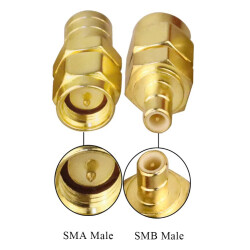 SMA Erkek - SMB-JJ Erkek Coaxial Konnektör - 2