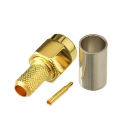 SMA-J-3 Coaxial Connector - Yellow - 2