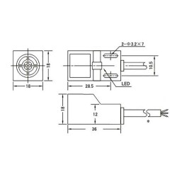 SN04-N2 10-30V 5mm NPN NC Inductive Distance Sensor - 2