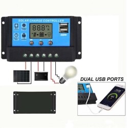 Solar Panel Akü Şarj Cihazı 10A 12/24V - 3