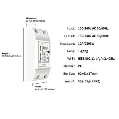 Sonoff Basic R2 Wifi Akıllı Ev Rölesi - 4