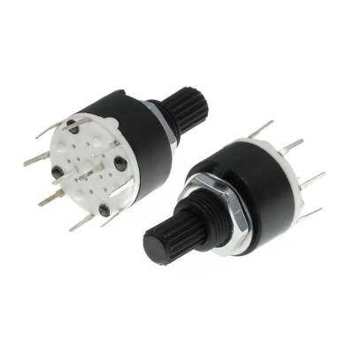 SR16 16mm 7 Position Rotary Switch - Commitator - 2