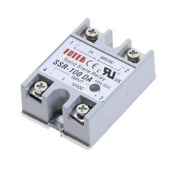 SSR-100DA Solid State Röle 100A - 3-32VDC Giriş 24-380VAC Çıkış - 1