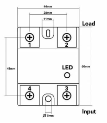 SSR-100DD Solid State Relay 100A - 2