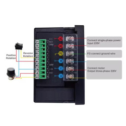 ST400E 400W Digital AC 3-Phase Motor Speed ​​Control Module - 3