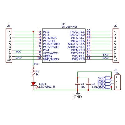 STC8H1K08-TSSOP20 Development Board - 4