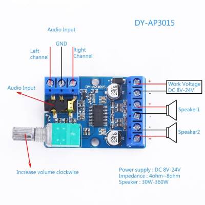 Stereo 2x30W Amfi Devresi DY-AP3015 - 5