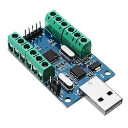 STM32 10 Channel 12 Bit USB-UART Communication ADC Module 