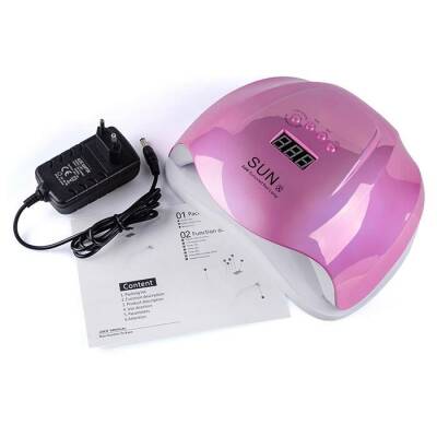 Sun X 54W Permanent Nail Polish and Prosthetic Nail Dryer - Pink - 3