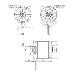 SunnySky X3525 520KV Brushless Drone Motor - 4