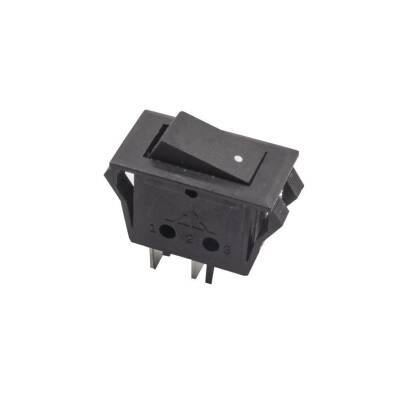 T85 Single Narrow 2-Pin On/Off Switch - Black - 1