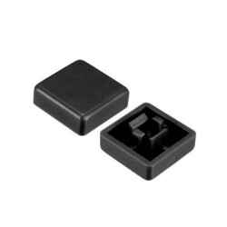 Tact Switch Cover Square Black - Compatible with 10x10x5mm - 1