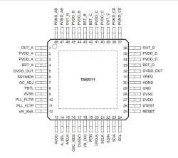 TAS57II TAS5711 20-W Digital Audio Power Amplifier IC - 2