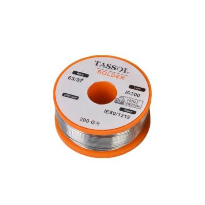 Tassol 0.75 mm 200gr Solder Wire (63% Tin / 37% Lead) - 1