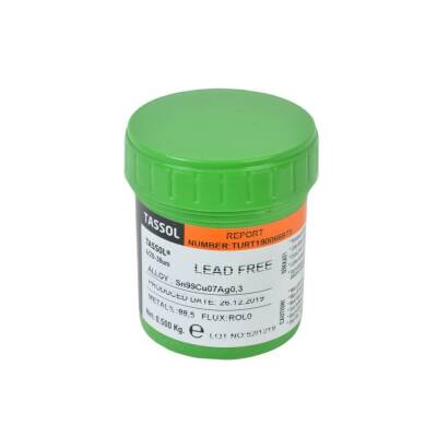 Tassol Lead-Free Cream Solder 500gr (Sn99Cu07Ag0.3) - 1