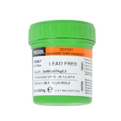 Tassol Lead-Free Cream Solder 500gr (Sn99Cu07Ag0.3) - 2