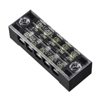 TB-1505 5P Double Row Terminal Block - 600V 15A - 1