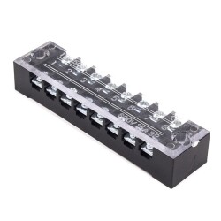 TB-1508 8P Double Row Terminal Block - 600V 15A 