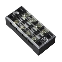 TB-2504 4P Double Row Terminal Block - 600V 25A 