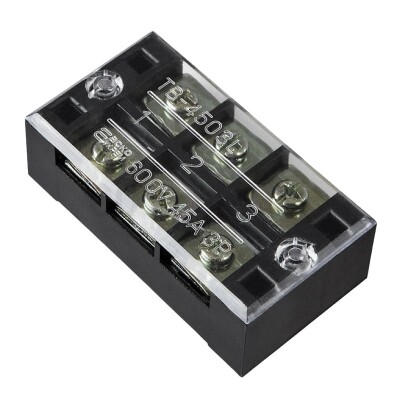 TB-4503 3P Double Row Terminal Block - 600V 45A - 1