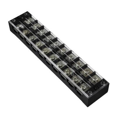 TB-4510 10P Çift Sıra Terminal Blok - 600V 45A - 1