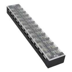 TB-4512 12P Double Row Terminal Block - 600V 45A 