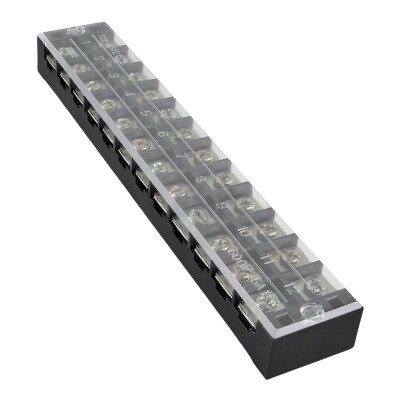 TB-4512 12P Double Row Terminal Block - 600V 45A - 1