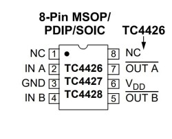 TC4426CPA DIP-8 Mosfet Driver IC - 2