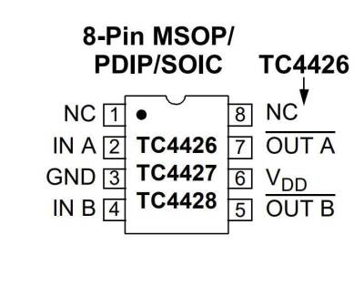 TC4426CPA DIP-8 Mosfet Driver IC - 2