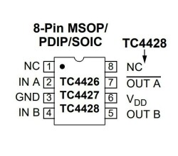 TC4428 DIP-8 Mosfet Sürücü Entegresi - 2