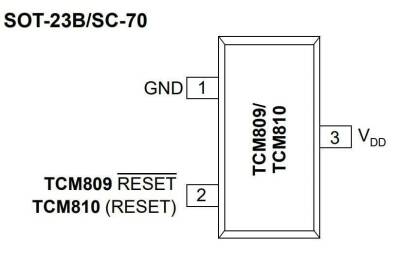 TCM809RENB713 SOT23-3 SMD Integrated - 2