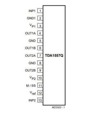 TDA1557Q SIL-13 Amplifier Audio IC - 2